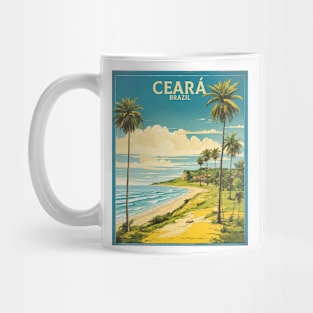 Ceara Brazil Vintage Tourism Travel Poster Mug